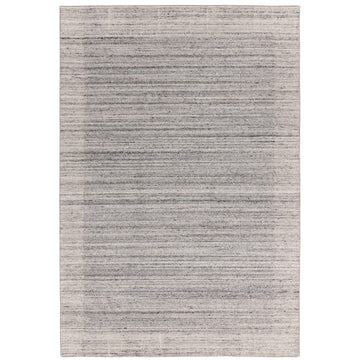 Larson Modern Plain Hi-Low Border Hand-Woven Textured Looped Wool Low Short Pile Grey Rug-Asiatic Carpets-Rug Love - The Most Loved Rug Store